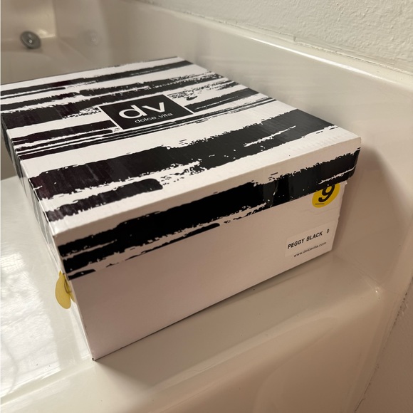 Dolce Vita Women's Peggy Black Braided Heeled Sandals - Picture 7 of 7